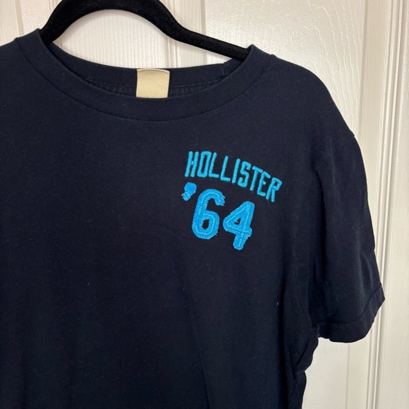 Hollister Navy Blue Surfing Animal Cotton Tee T-Shirt Men’s XL Soft - Picture 3 of 6